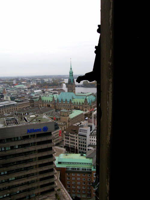 Blick zum Rathaus Hamburg